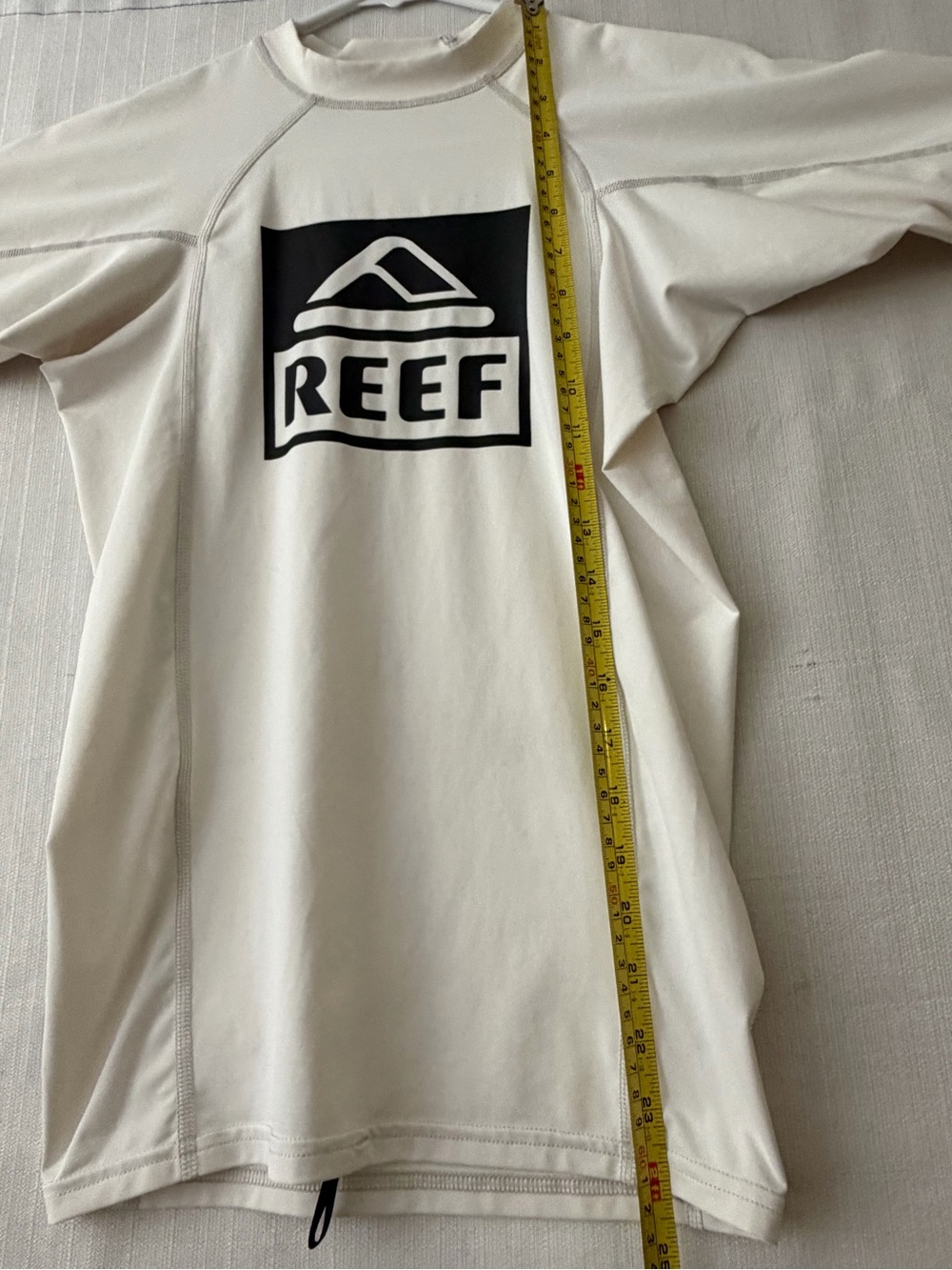 Reef Life’s Short Go Surfing Rash Guard Ivory Youth Size S(A591) - Picture 5 of 9
